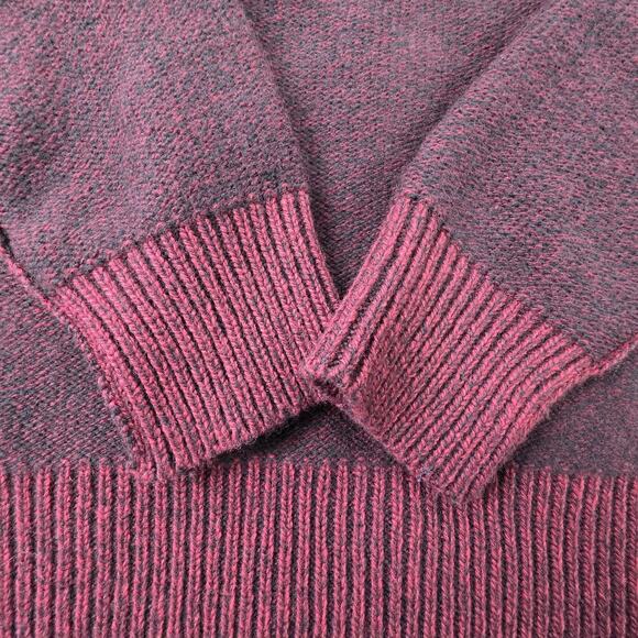 SIMON MILLER Sweater Cardigan M/L Red Vintage Style Wool Knit Pockets Reverse - Picture 5 of 5